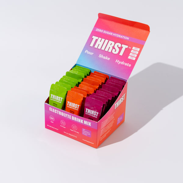 Mixed Flavor Box (10X Lemon-Lime, Mixed Berry, Orange) – THIRST LIFE